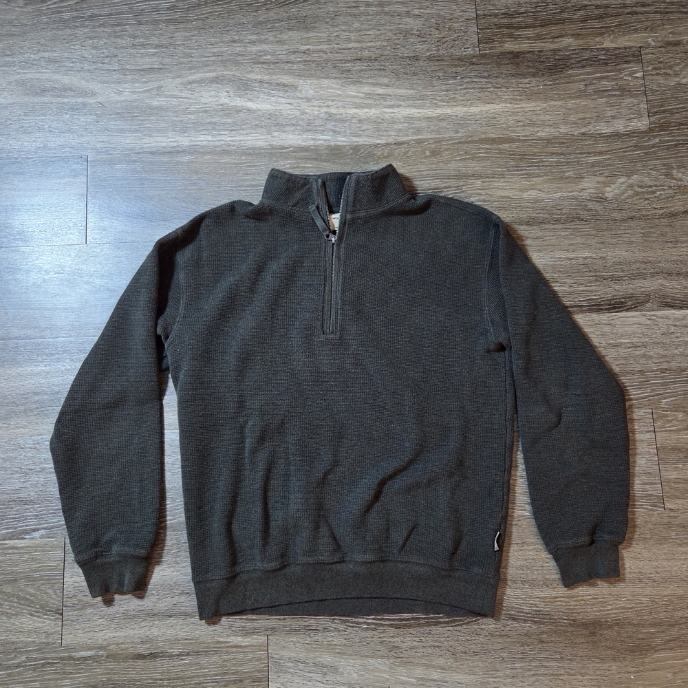 Men's Brown Quarter-Zip Sweater